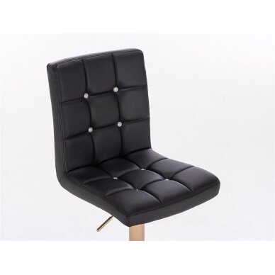 Профессиональный стул для визажистов HC1015CW, экокожа чёрная 5