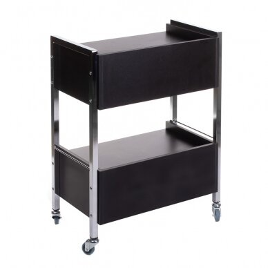 Professional cosmetology trolley BD-6004, black color 1