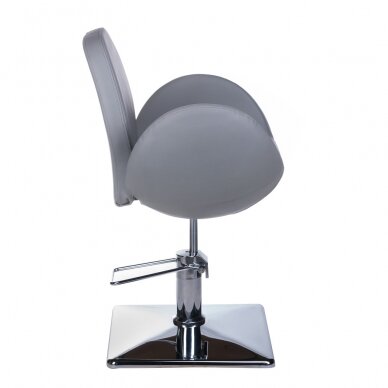 Профессиональное барберское кресло для парикмахерских и салонов красоты ALTO BH-6952, серого цвета 2