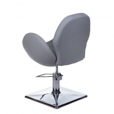 Профессиональное барберское кресло для парикмахерских и салонов красоты ALTO BH-6952, серого цвета 3