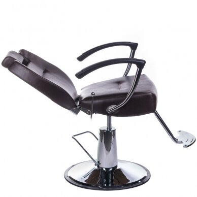 Профессиональное барберское кресло для парикмахерских и салонов красоты HEKTOR BH-3208, коричневого цвета 3