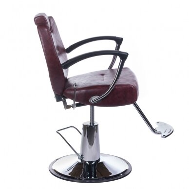 Profesionali barberio kėdė HEKTOR BH-3208, bordo spalvos 2