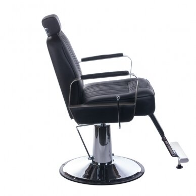Profesionali barberio kėdė kirpykloms ir grožio salonams HOMER BH-31237, juodos spalvos 2