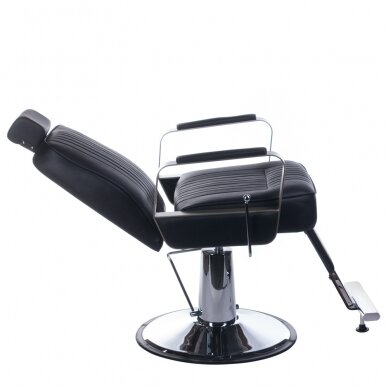 Profesionali barberio kėdė kirpykloms ir grožio salonams HOMER BH-31237, juodos spalvos 3