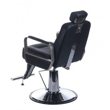 Profesionali barberio kėdė kirpykloms ir grožio salonams HOMER BH-31237, juodos spalvos 7