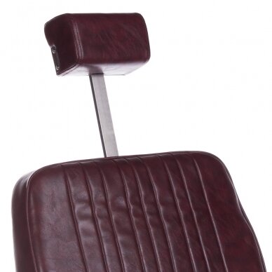 Профессиональное барберское кресло для парикмахерских и салонов красоты HOMER BH-31237, вишневого цвета 4