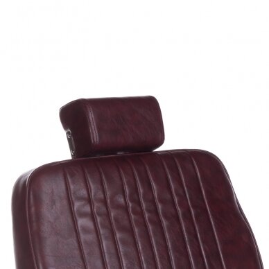 Профессиональное барберское кресло для парикмахерских и салонов красоты HOMER BH-31237, вишневого цвета 5