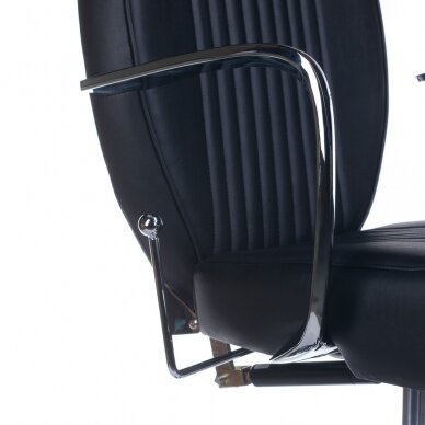 Профессиональное барберское кресло для парикмахерских и салонов красоты OLAF BH-3273, черного цвета 6