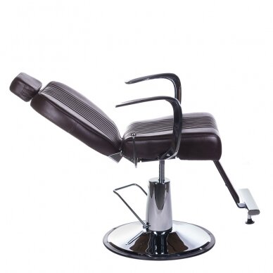 Profesionali barberio kėdė kirpykloms ir grožio salonams OLAF BH-3273, rudos spalvos 3