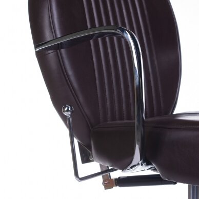 Profesionali barberio kėdė kirpykloms ir grožio salonams OLAF BH-3273, rudos spalvos 6