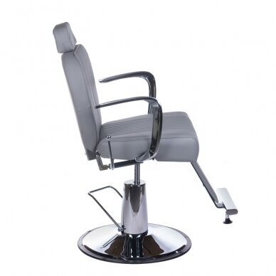 Profesionali barberio kėdė kirpykloms ir grožio salonams OLAF BH-3273, pilkos spalvos 2