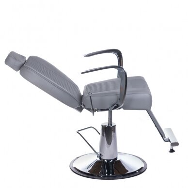 Profesionali barberio kėdė kirpykloms ir grožio salonams OLAF BH-3273, pilkos spalvos 3