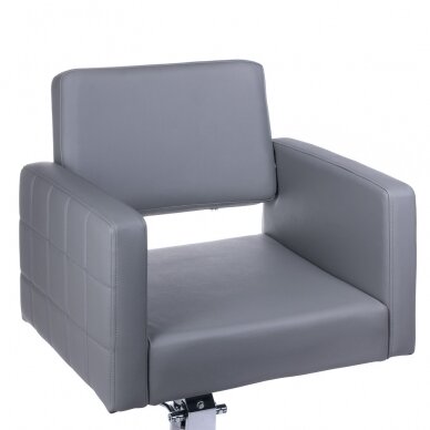 Профессиональный парикмахерский стул Ernesto BM-6302, светло-серого цвета 1