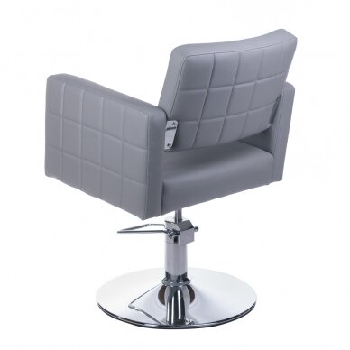 Профессиональный парикмахерский стул Ernesto BM-6302, светло-серого цвета 3