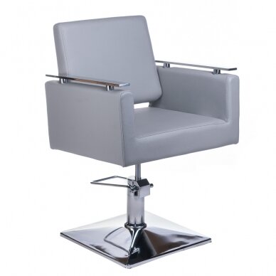 Профессиональное парикмахерское кресло BH-6333, светло серого цвета