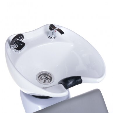 Professional sink for hairdressers MILO BH-8025, light gray color 2