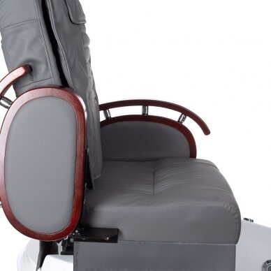 Профессиональное электрическое педикюрное кресло для процедур педикюра с функцией массажа BR-2307, серого цвета 7