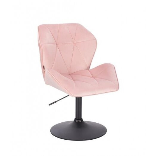 Masters chair with stable base HR212, light pink velor Masters chair with stable base HR212, light pink velor