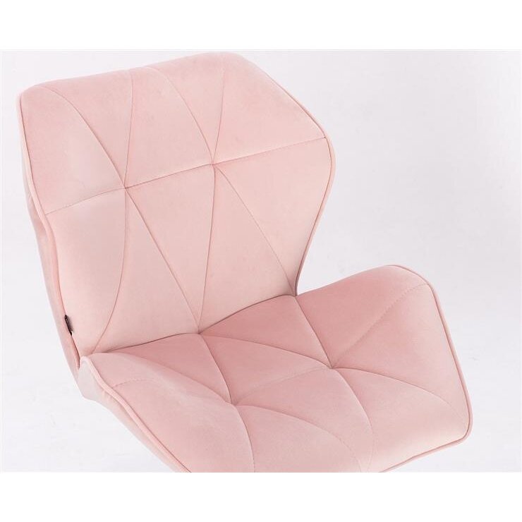 Masters chair with stable base HR212, light pink velor 4 Masters chair with stable base HR212, light pink velor 4