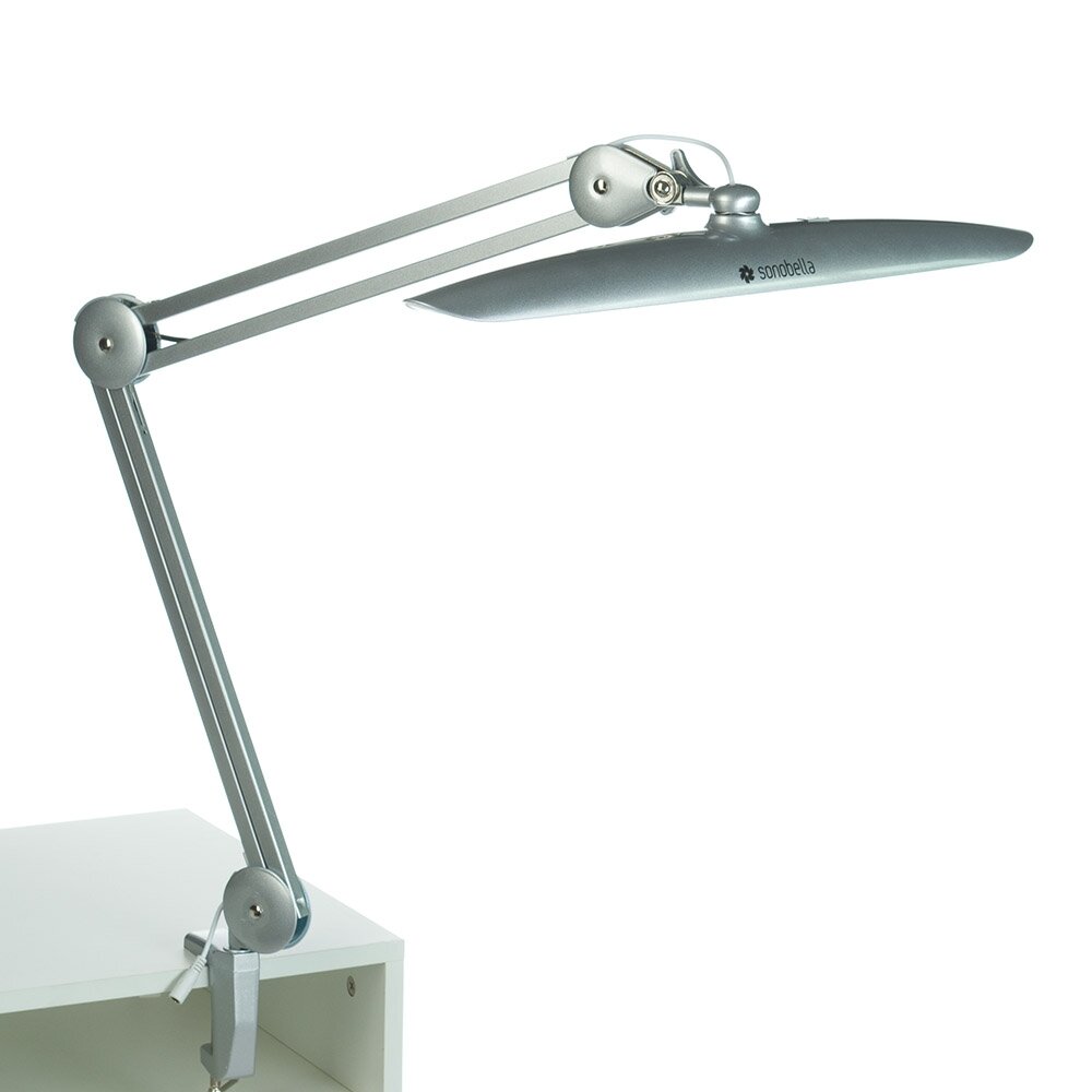 Professional LED lamp for cosmetologists attached to the surface BSL-01 LED 24W CLIP, silver color Professional LED lamp for cosmetologists attached to the surface BSL-01 LED 24W CLIP, silver color