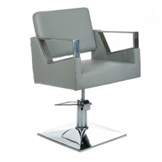 Profesionali kirpyklos kėdė ARTURO 3936A, šviesiai pilkos spalvos