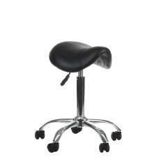 Профессиональное кресло-табурет СЕДЛО для мастера красоты BD-9909, черного цвета