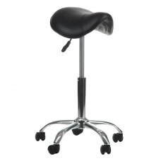 Профессиональное кресло-табурет СЕДЛО для мастера красоты BD-9909, черного цвета