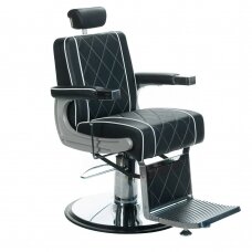 Professional barber chair for hairdressers and beauty salons ODYS BH-31825M, matte black color
