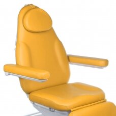 Professional electric recliner-bed for beauticians MODENA BD-8194, 3 motors, yellow color