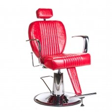 Профессиональное барберское кресло для парикмахерских и салонов красоты OLAF BH-3273, красного цвета