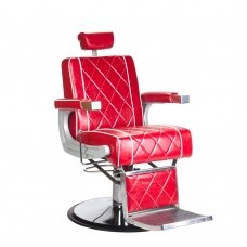 Profesionali barberio kėdė kirpykloms ir grožio salonams ODYS BH-31825M, raudona spalva