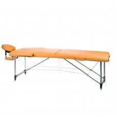 Profesionalus sulankstomas masažo stalas BS-723, oranžines spalvos