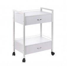 Professional cosmetic trolley BY-7017, white color