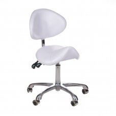 Профессиональный стул мастера для косметологов и салонов красоты BY-3004, белое цвет