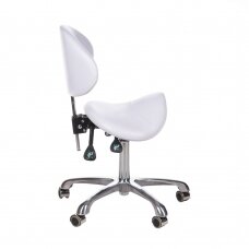 Профессиональный стул мастера для косметологов и салонов красоты BY-3004, белое цвет