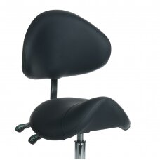 Профессиональный стул мастера для косметологов и салонов красоты BY-3004, черный цвет