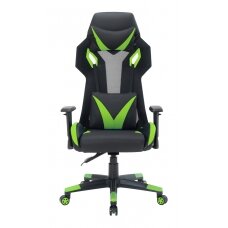 Офисное и компьютерное игровое кресло RACER CorpoComfort BX-5124, черно-зеленого цвета