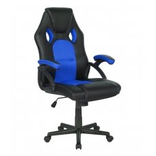 Biuro ir kompiuterinių žaidimų kėdė Racer CorpoComfort BX-2052, juodai - mėlynos spalvos