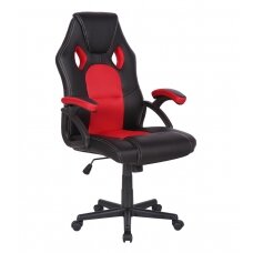 Офисное и компьютерное игровое кресло Racer CorpoComfort BX-2052, черный - kрасный цвета