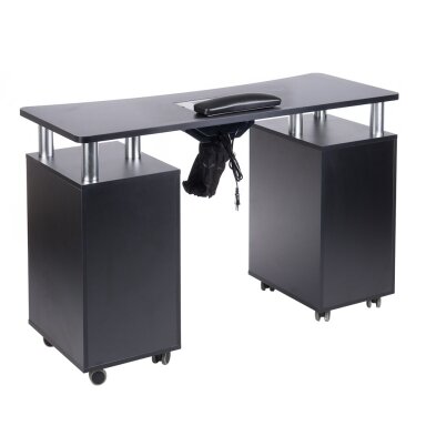 Professional manicure table with dust extractor BD-3425+P, black color Professional manicure table with dust extractor BD-3425+P, black color