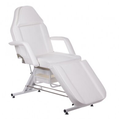Profesionali kosmetologinė kėdė-lova 262A, baltos spalvos