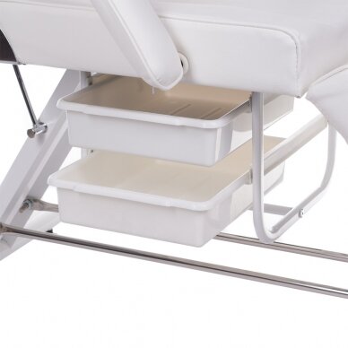 Profesionali kosmetologinė kėdė-lova 262A, baltos spalvos 4