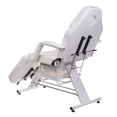 Profesionali kosmetologinė kėdė-lova 262A, baltos spalvos 7