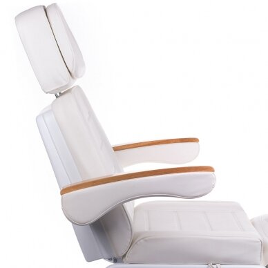 Professional electric recliner-bed for beauticians LUX BW-273B-4 (4 motors), white color 4