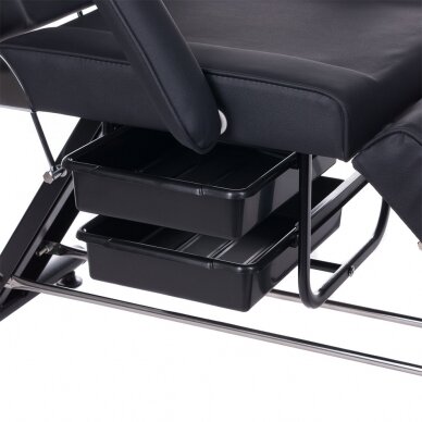 Profesionali kosmetologinė kėdė-lova 262A, juodos spalvos 4