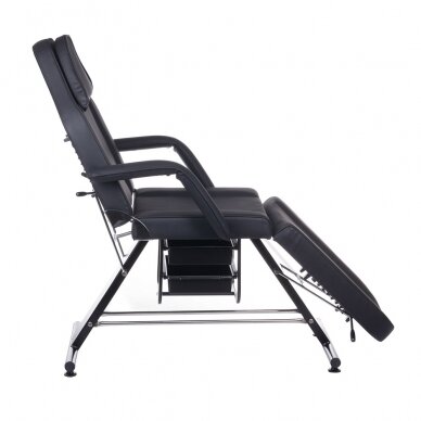 Profesionali kosmetologinė kėdė-lova 262A, juodos spalvos 5