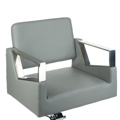 Профессиональное парикмахерское кресло ARTURO 3936A, светло серого цвета 1
