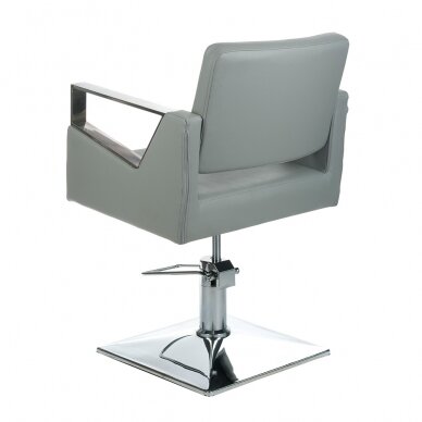 Professional hairdressing chair ARTURO 3936A, light grey color 3