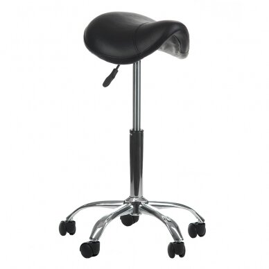 Profesionali meistro kėdė-balnas kosmetologams BD-9909, juodos spalvos 1