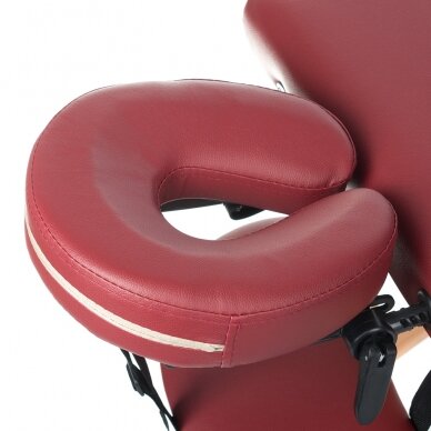 Professional folding massage table BS-523, burgundy color 3